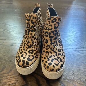 Steve Madden Cheetah Print Booties Brand New Never Worn
